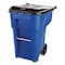 Rubbermaid Commercial 50 gal. Square Trash Can FG9W2700BLUE - alternate 1